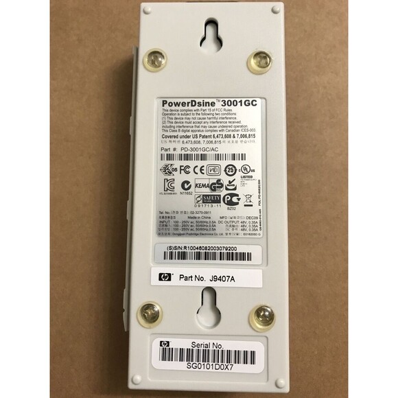 PowerDsine 3001GC Gigabit PoE Injector PD-3001GC/AC Power over Ethernet Midspan - Picture 3 of 3